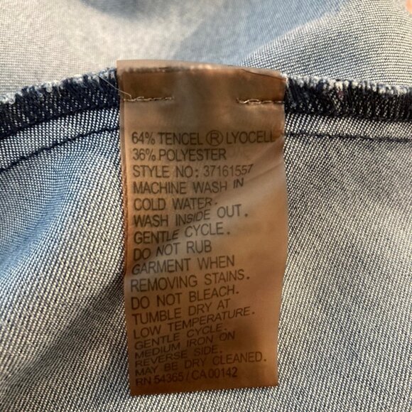 Peter Nygard Dress Button Up Front Covered Placket Shirt Dress SZ L - Picture 8 of 8